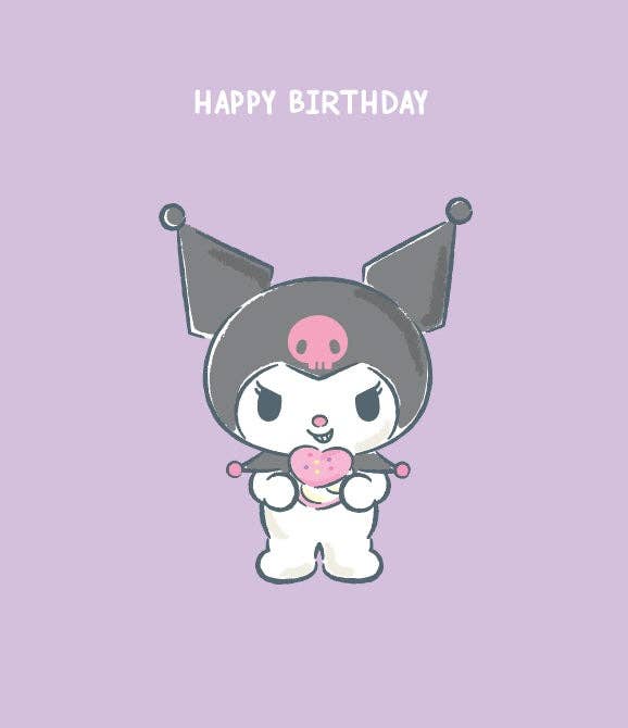 Kuromi Birthday Card