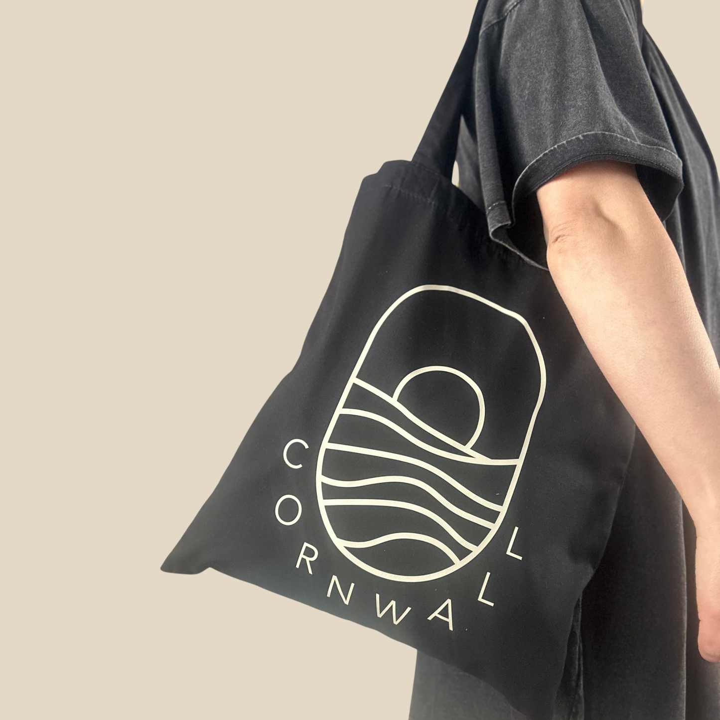 Black Cornwall Tote