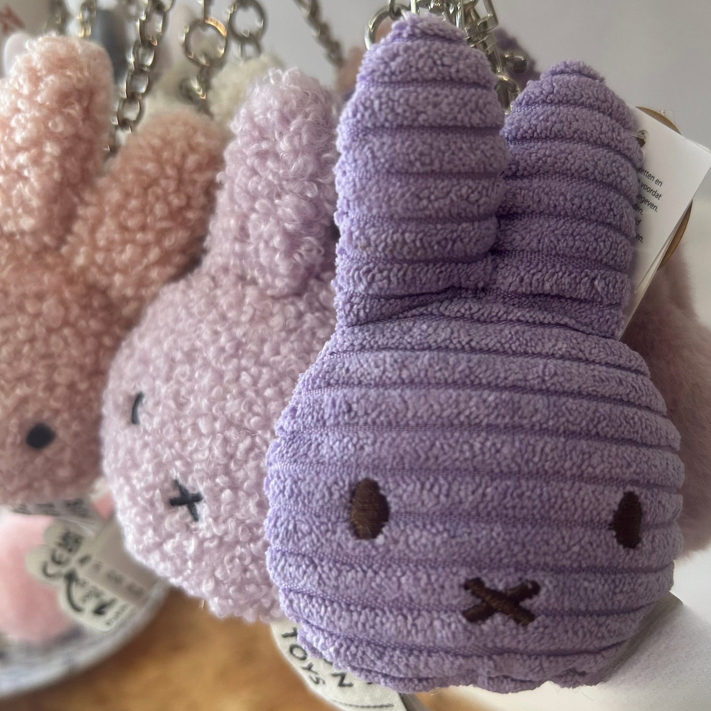 Miffy Cord Keyring / Lilac