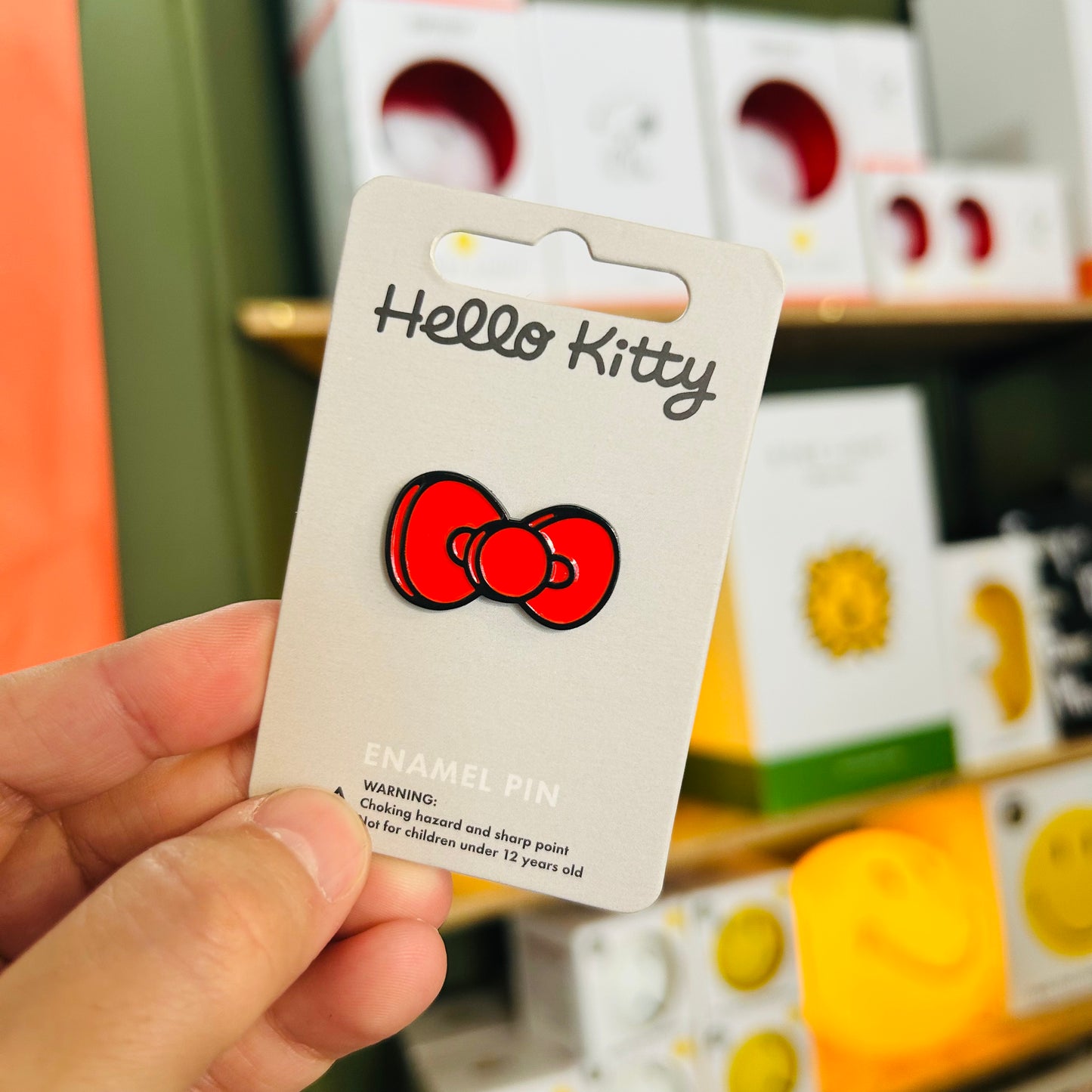 Hello Kitty x Punky Pins Chunky Kitty Bow Enamel Pin