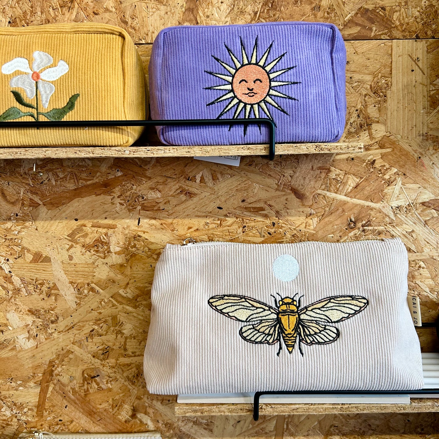Bright Sun Corduroy Makeup Bag