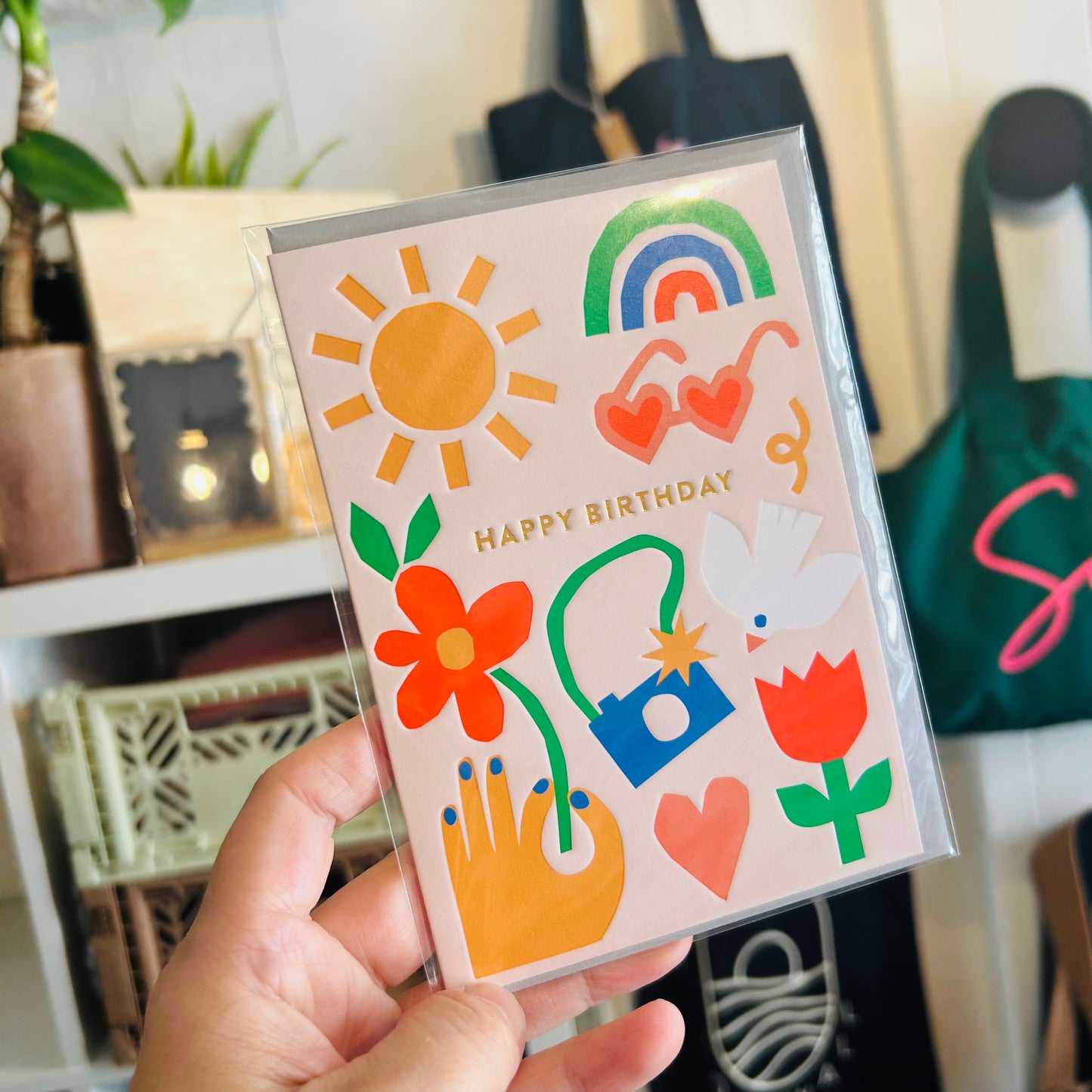 Summer vibes Birthday Collage Card