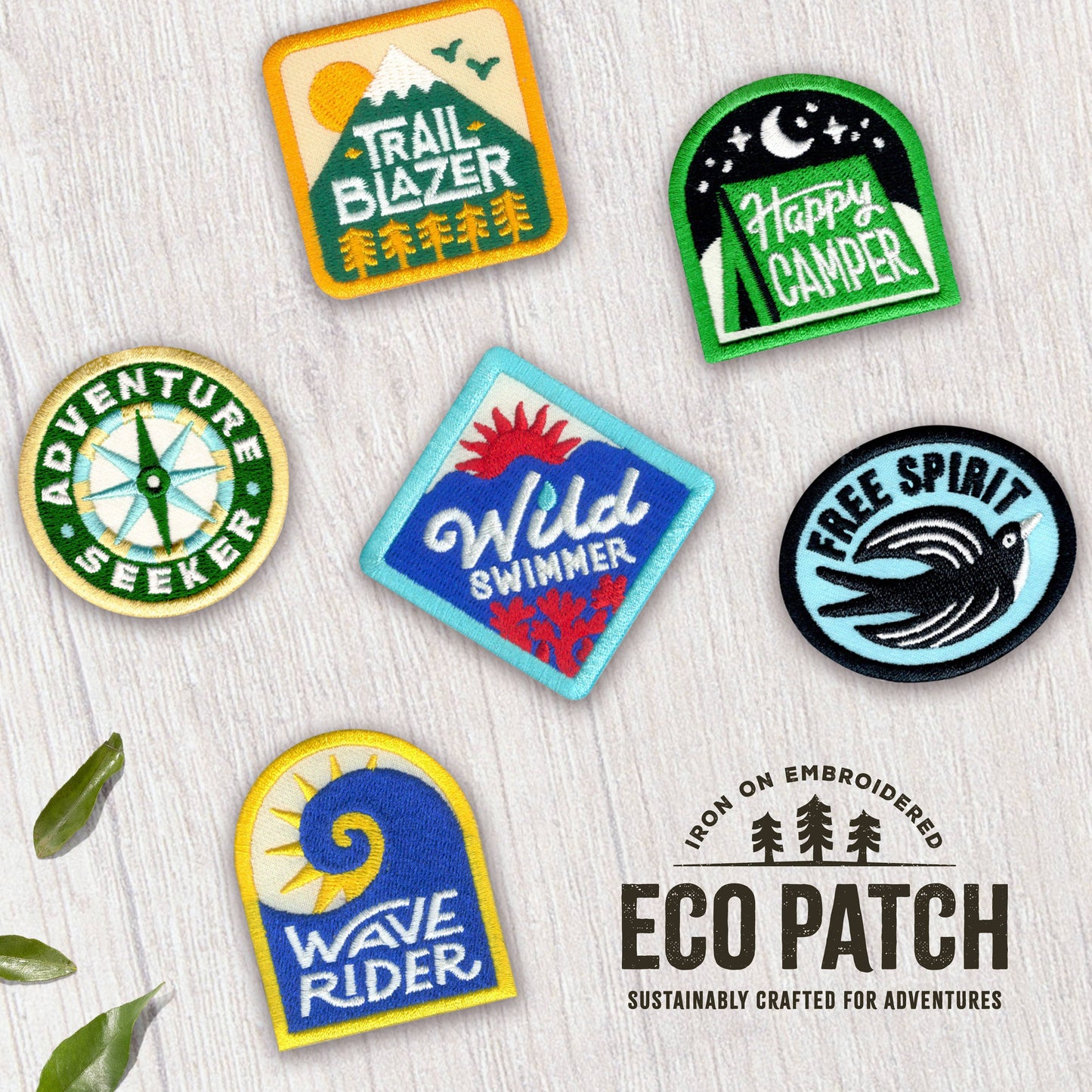 Wild Swimmer Embroidered Patch