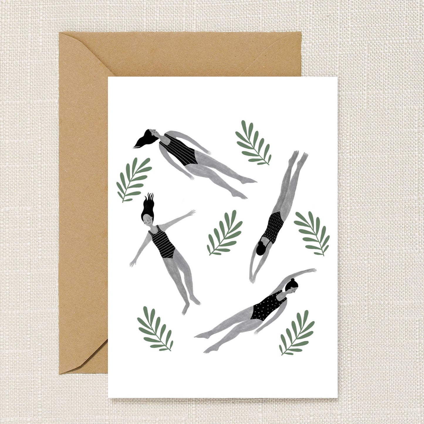 Wild Swimmers Greeting Card