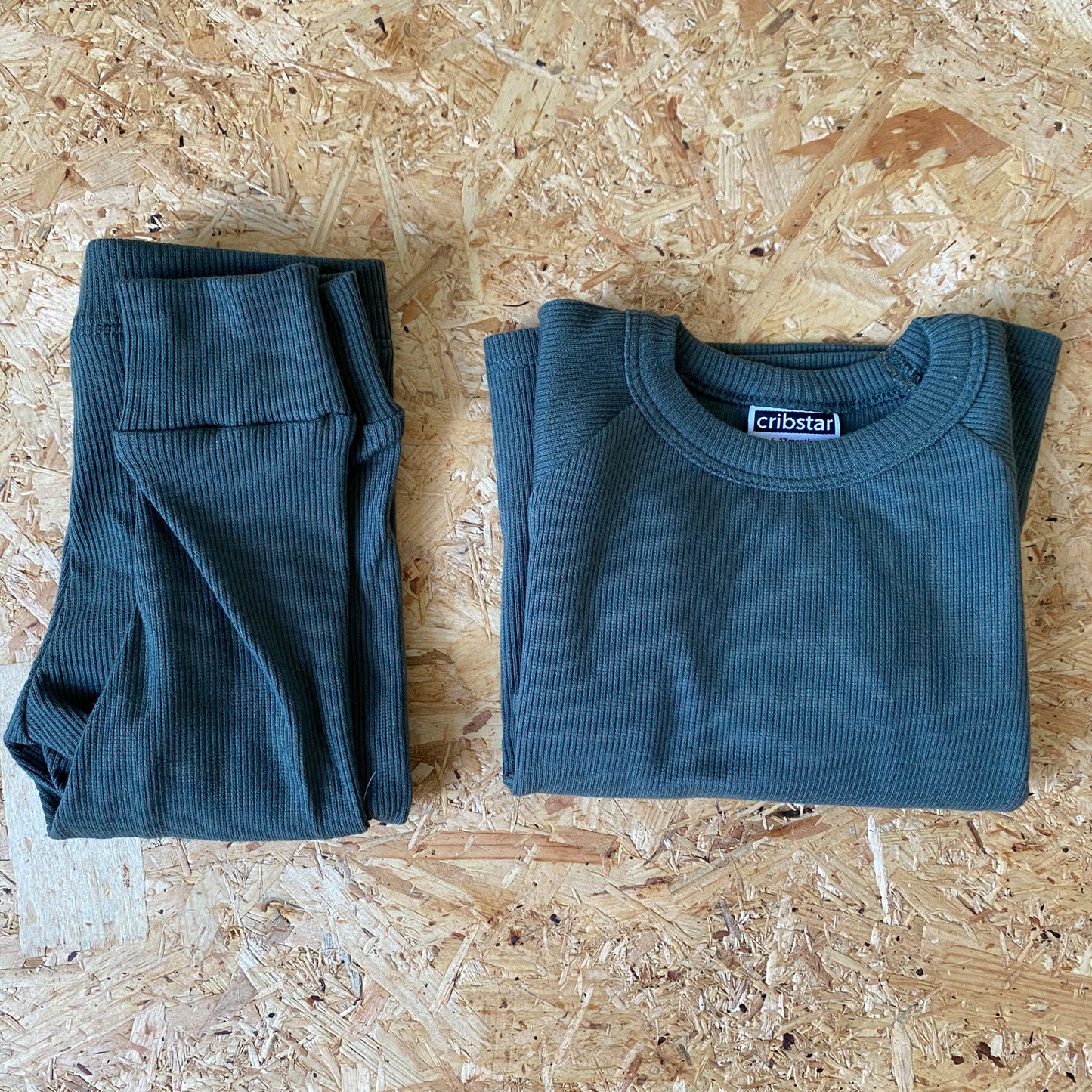 Ribbed Lounge set - Bottle Green