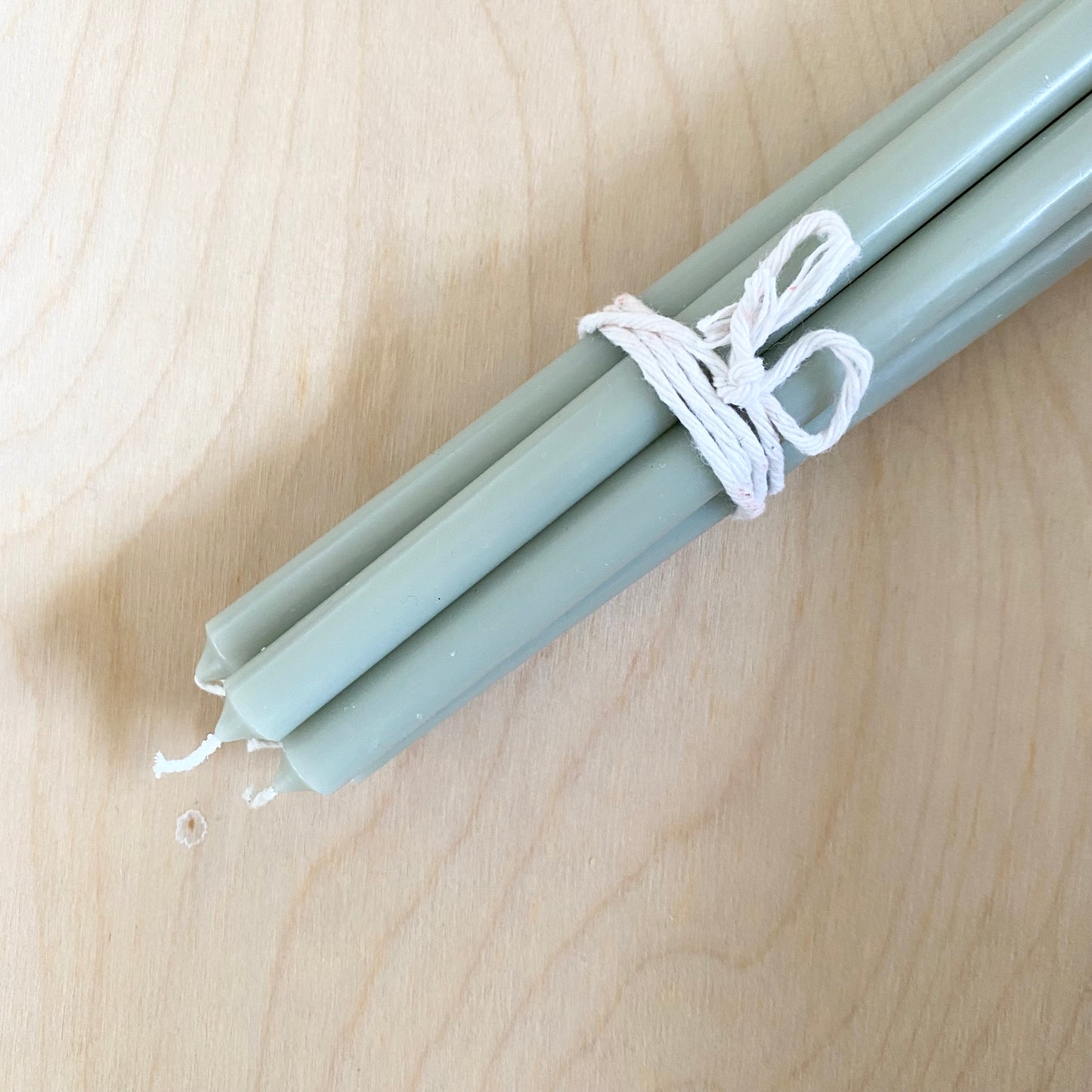 Long Taper Candles | Pack of 7 | Light Green
