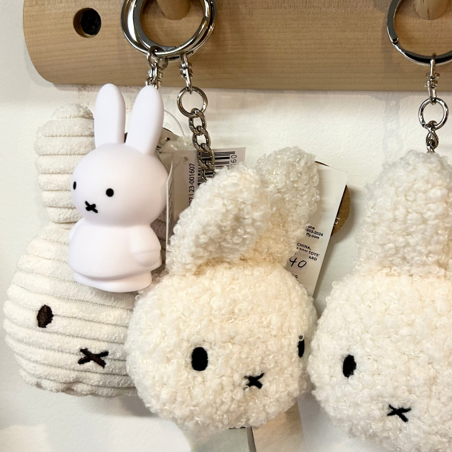 Miffy Cord Keyring - Off White