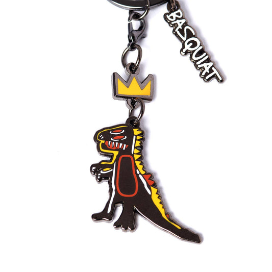 Michel Basquiat Crowned T-Rex Keyring