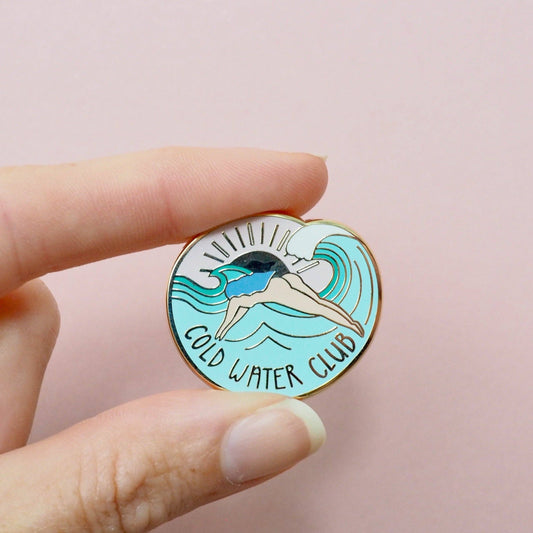 Cold Water Club Wild Swimming Enamel Pin