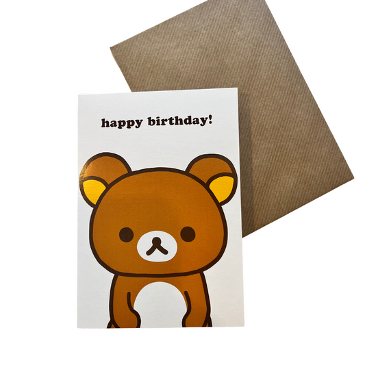 Rilakkuma Happy Birthday card