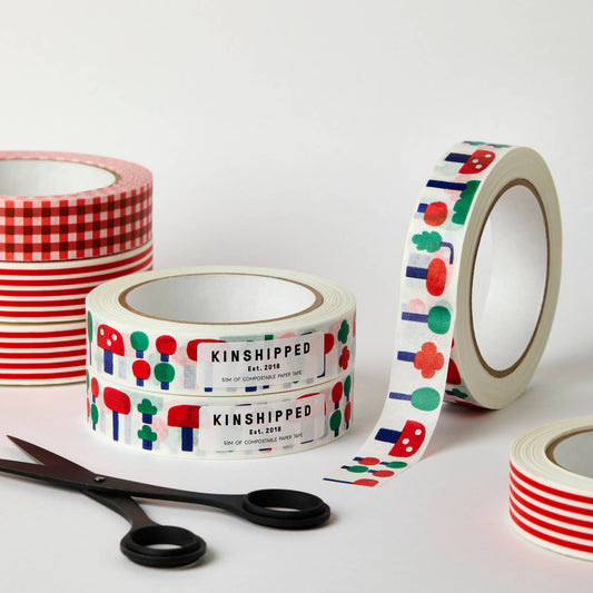 Trees and Mushrooms Paper Tape