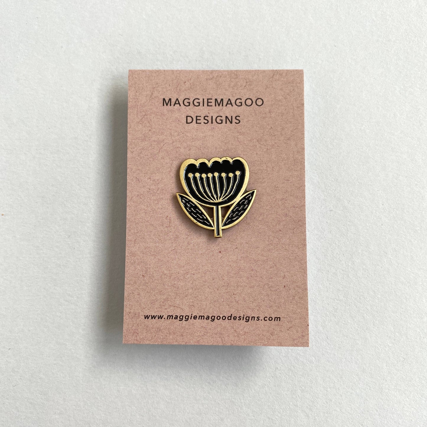 Enamel Flower pin badge