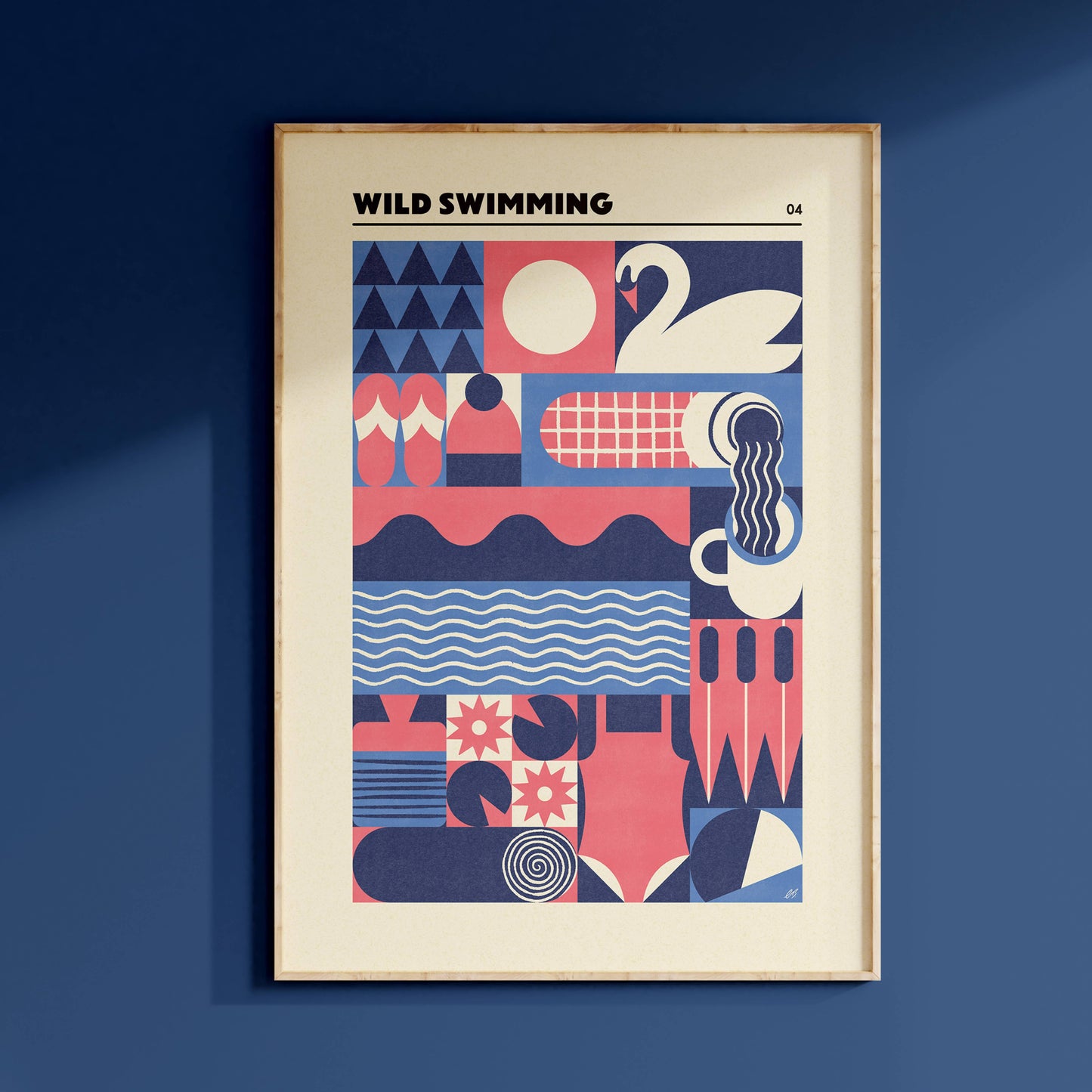 A5  Wild Swimming Adventure Print