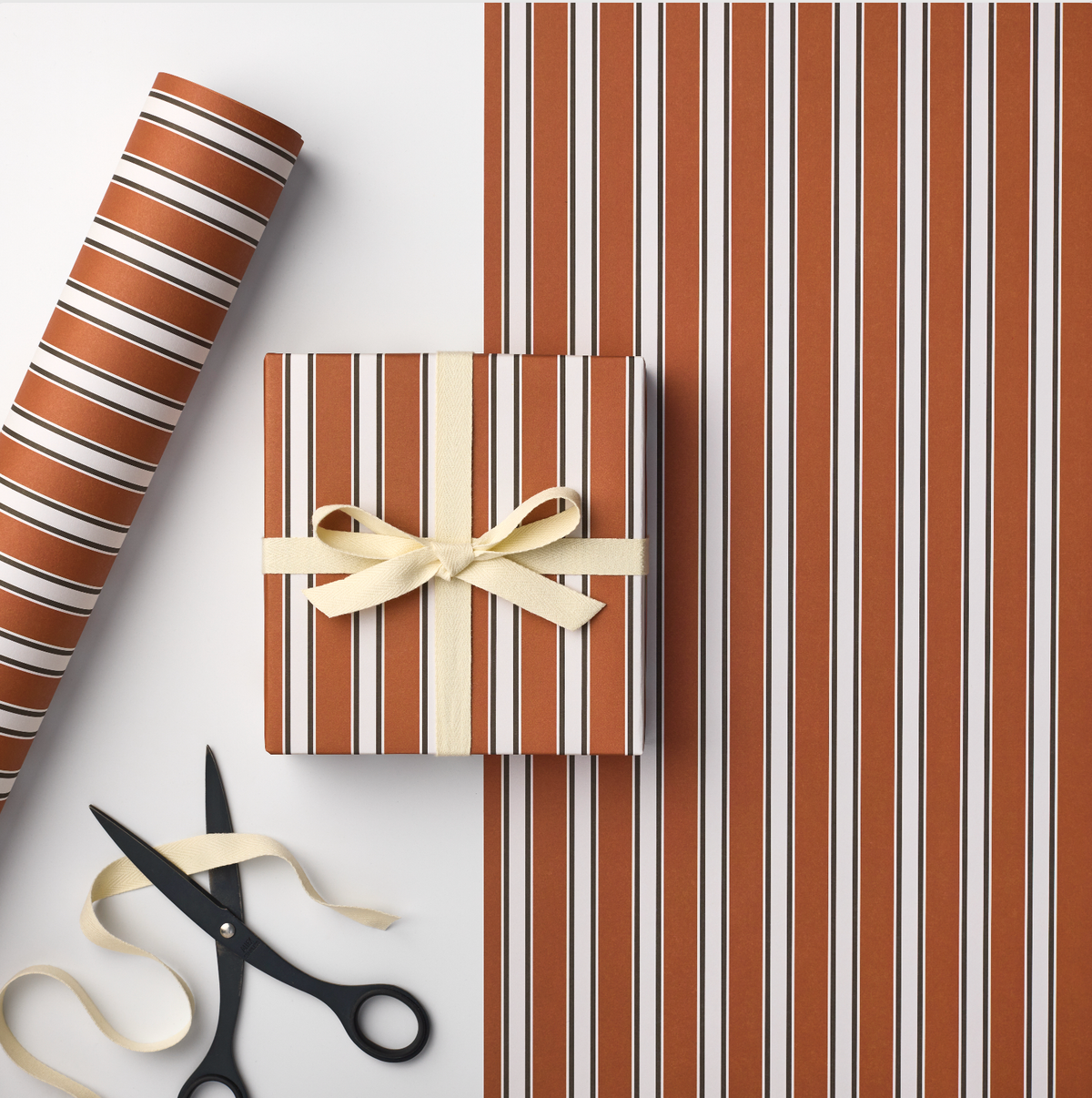 Terracotta stripe Gift Wrap