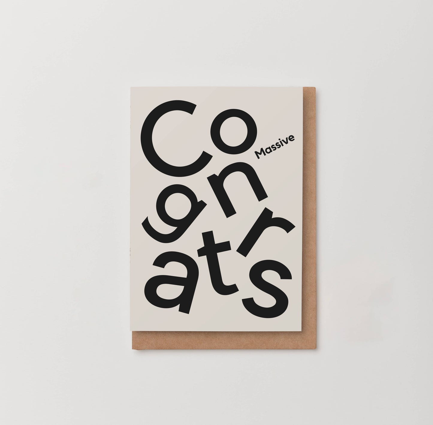 Massive congrats Card