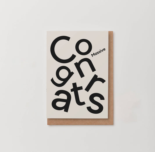 Massive congrats Card