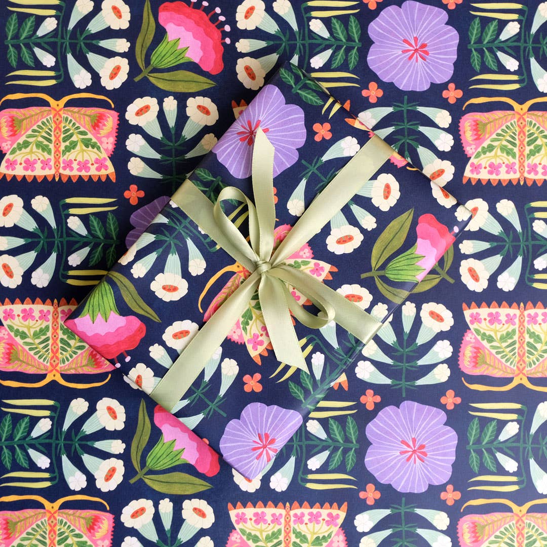 Folk Meadow | Gift Wrap, Wrapping Paper | Floral