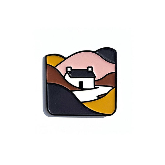 Autumn Cottage Pin Badge