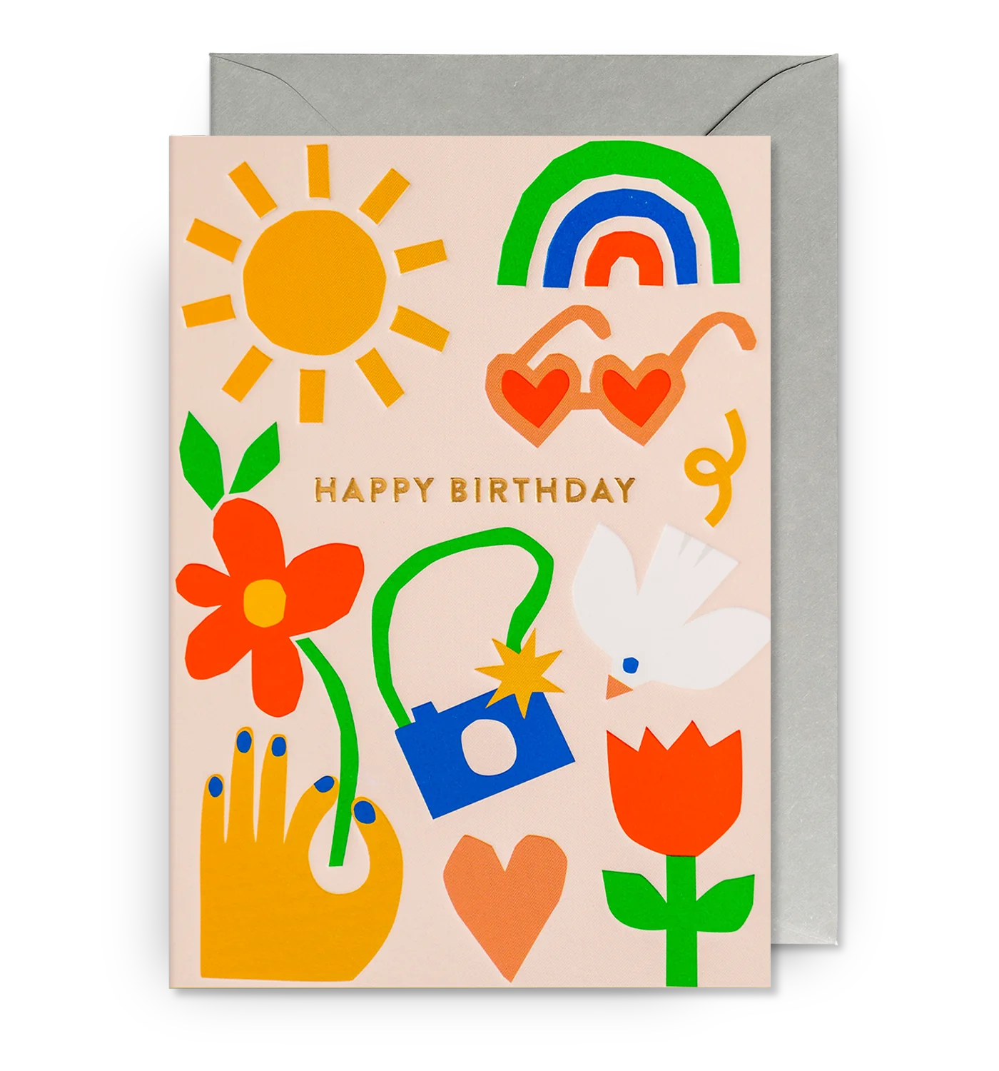 Summer vibes Birthday Collage Card