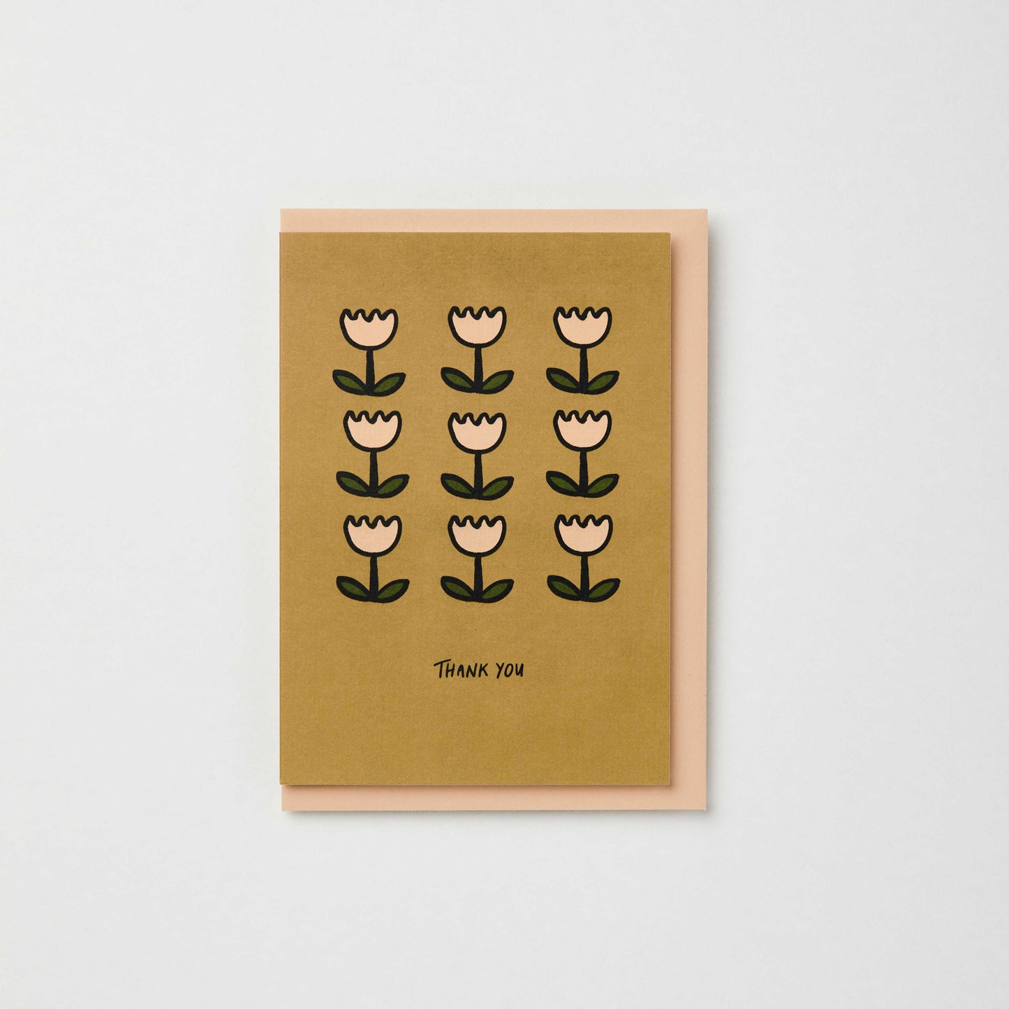 Flowers thank you card
