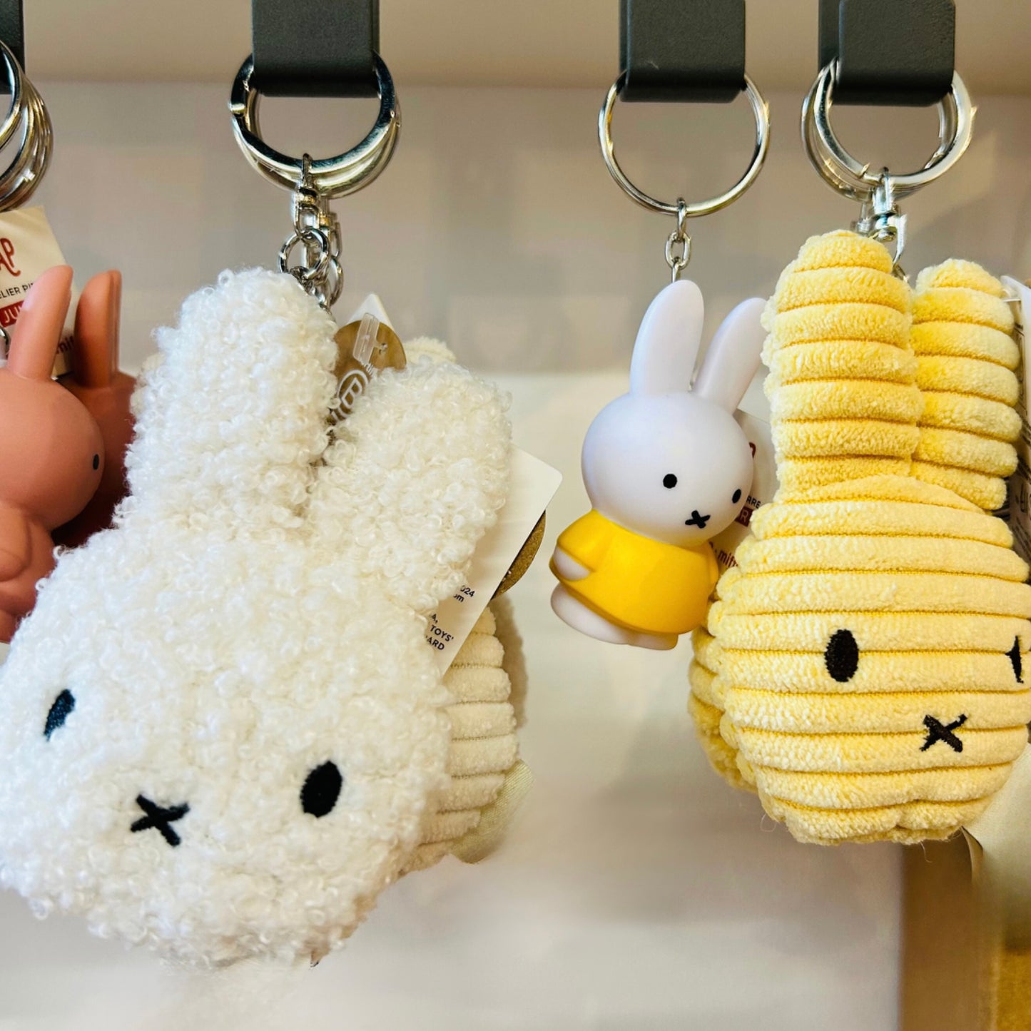 Miffy Cord Keyring - Buttercream