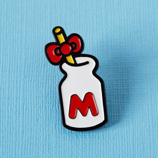 Hello Kitty Milk Bottle Enamel Pin badge