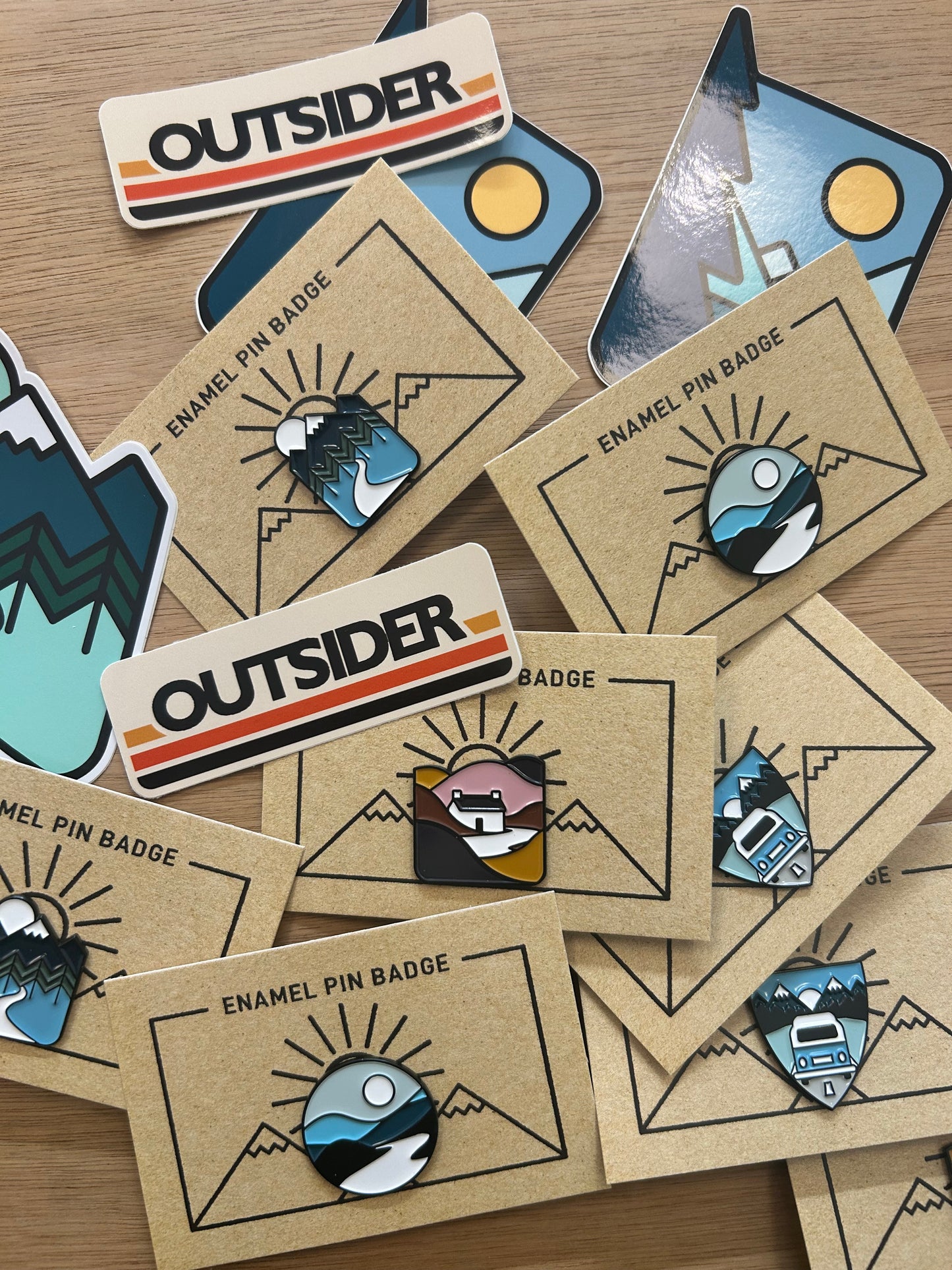 Great outdoors Pin Badge