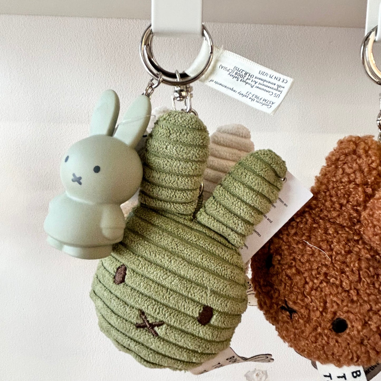 Miffy Corduroy Keyring / Olive