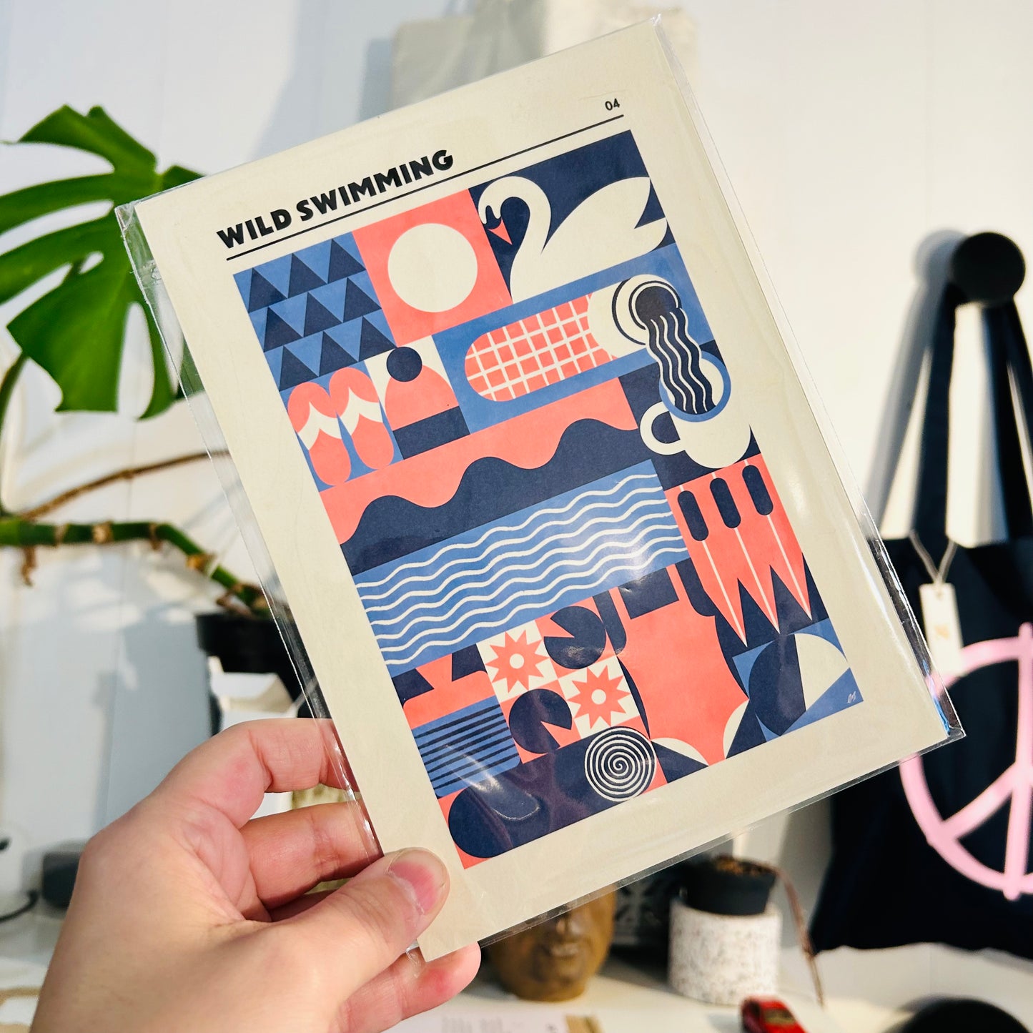 A5  Wild Swimming Adventure Print