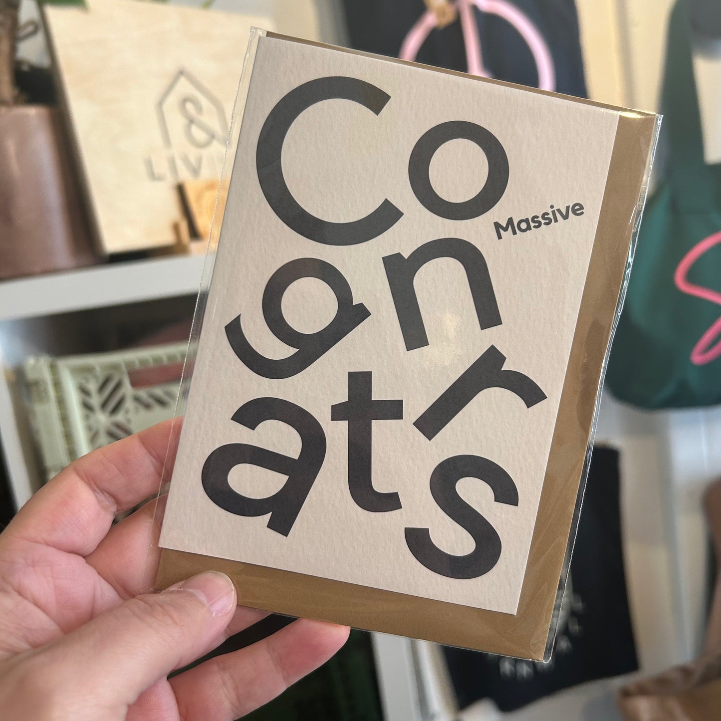 Massive congrats Card