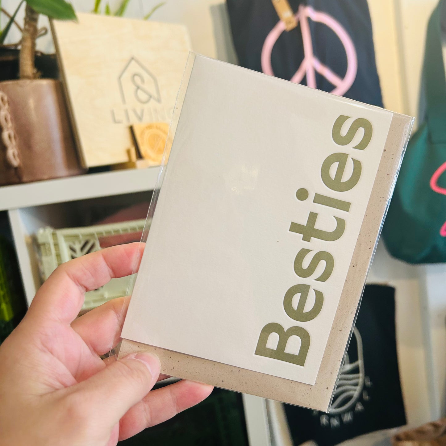BESTIES friendship card