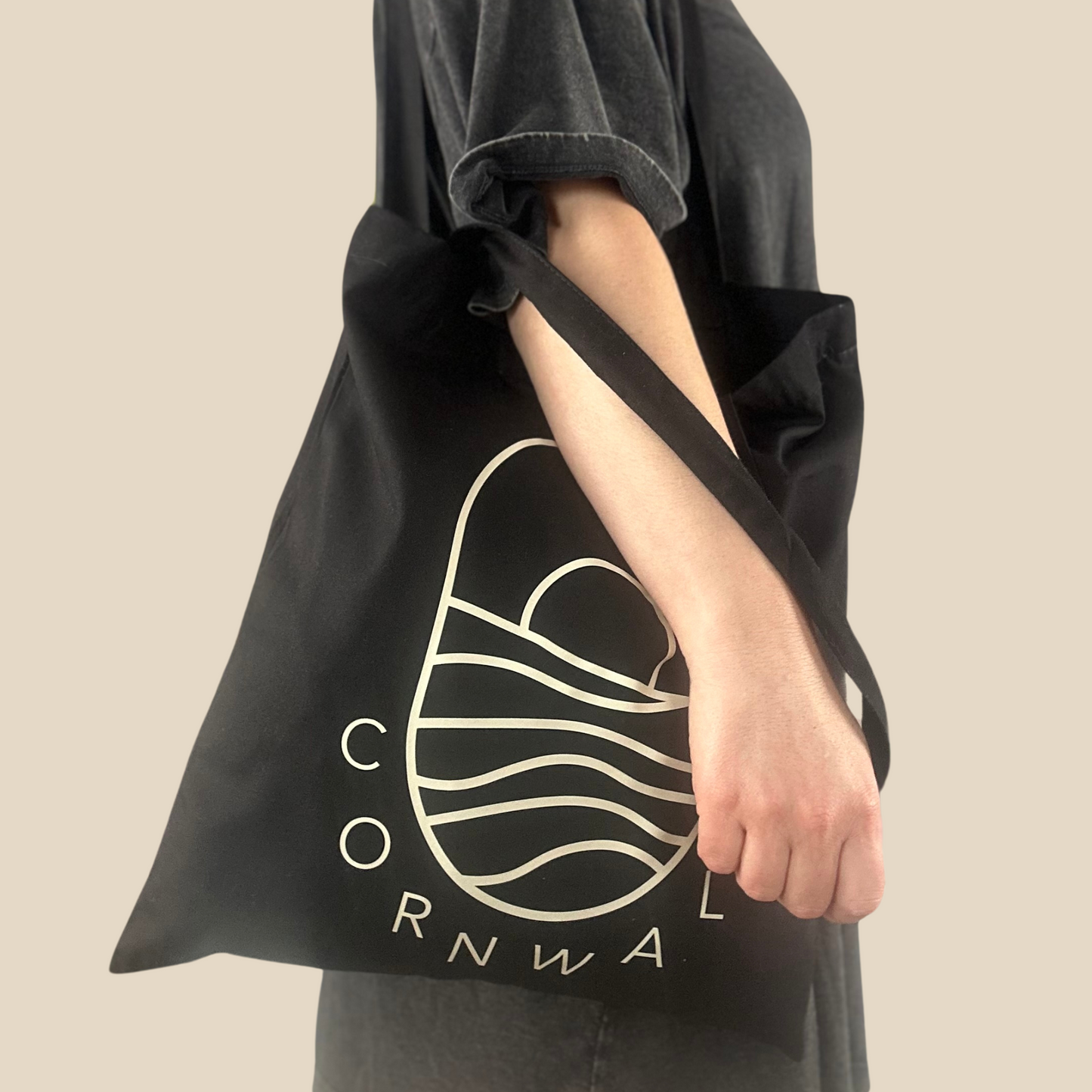 Black Cornwall Tote