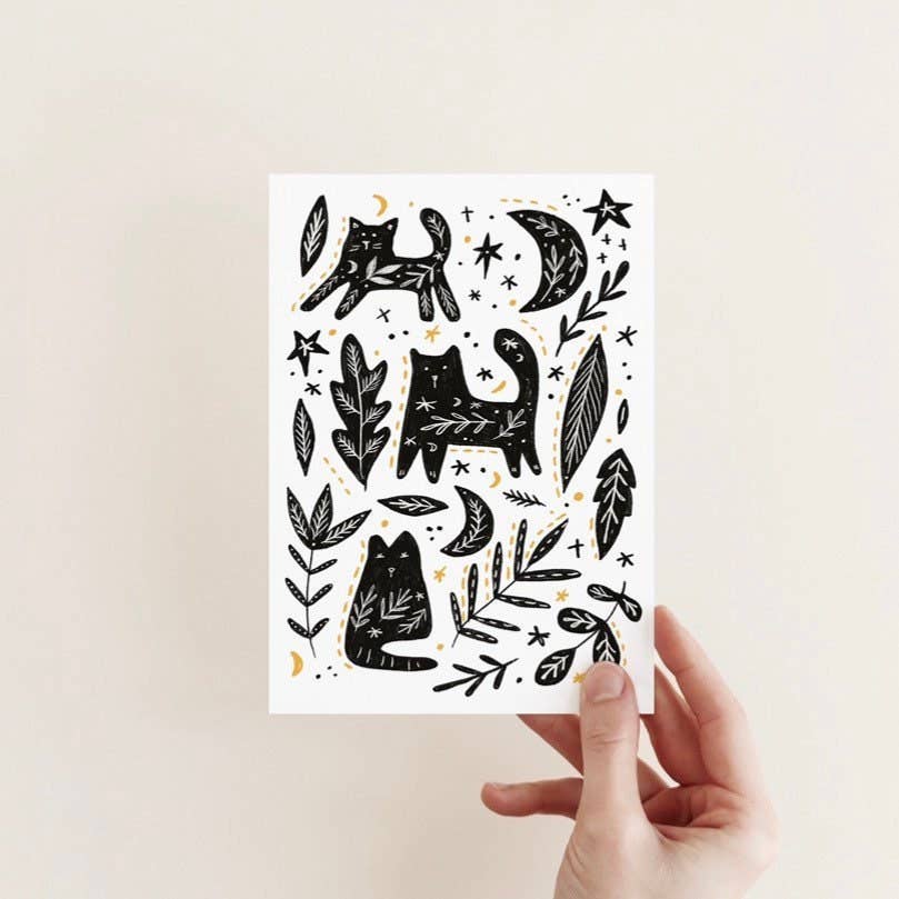 Moon Cats  Card