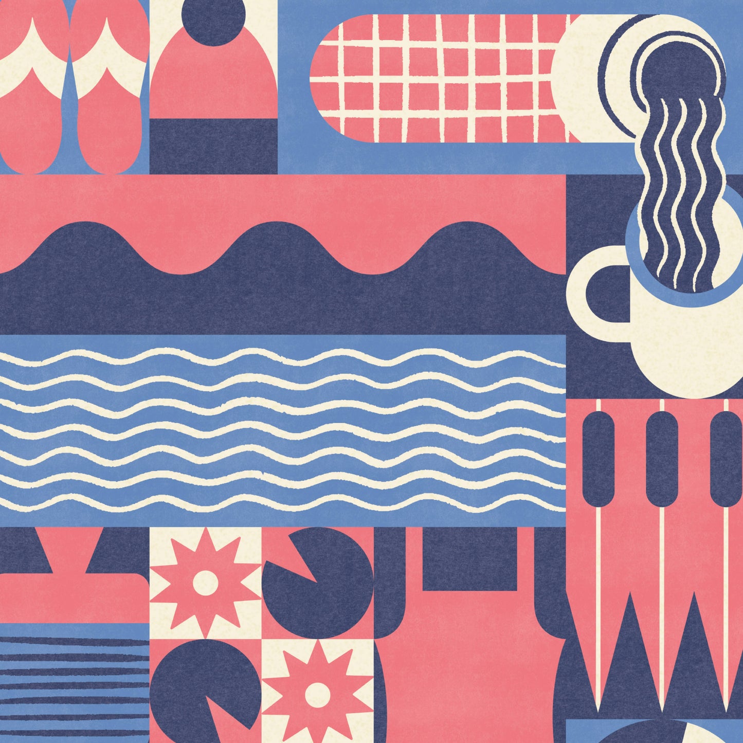 A5  Wild Swimming Adventure Print