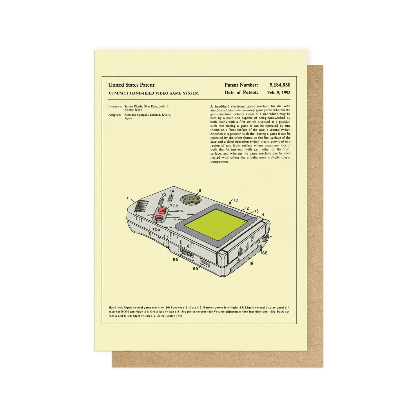 Video Game System Greetings Card
