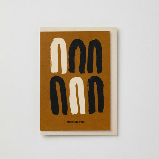 Abstract Thank You card