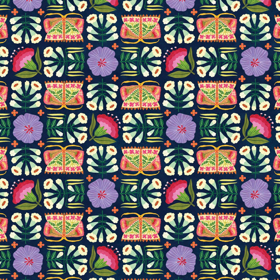 Folk Meadow | Gift Wrap, Wrapping Paper | Floral