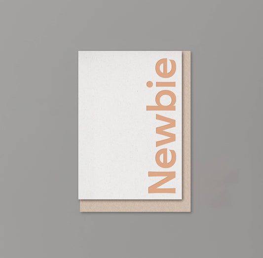 NEWBIE new baby card