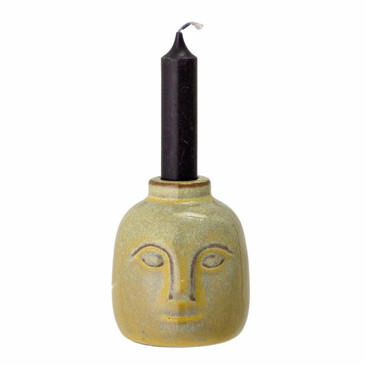 Face Candle Holder | Green