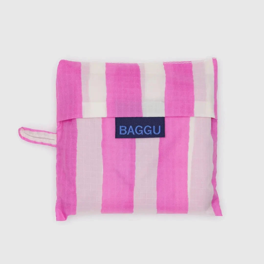 Pink Painted Stripe reusable bag