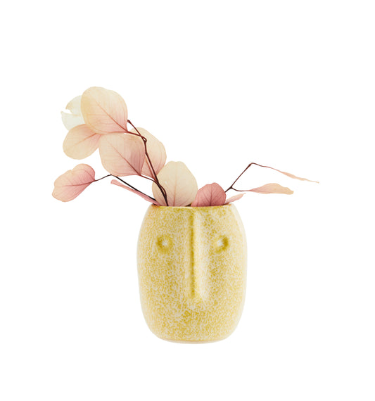 Long Face Small Plant Pot | Yellow