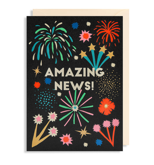 Amazing News Greetings Card