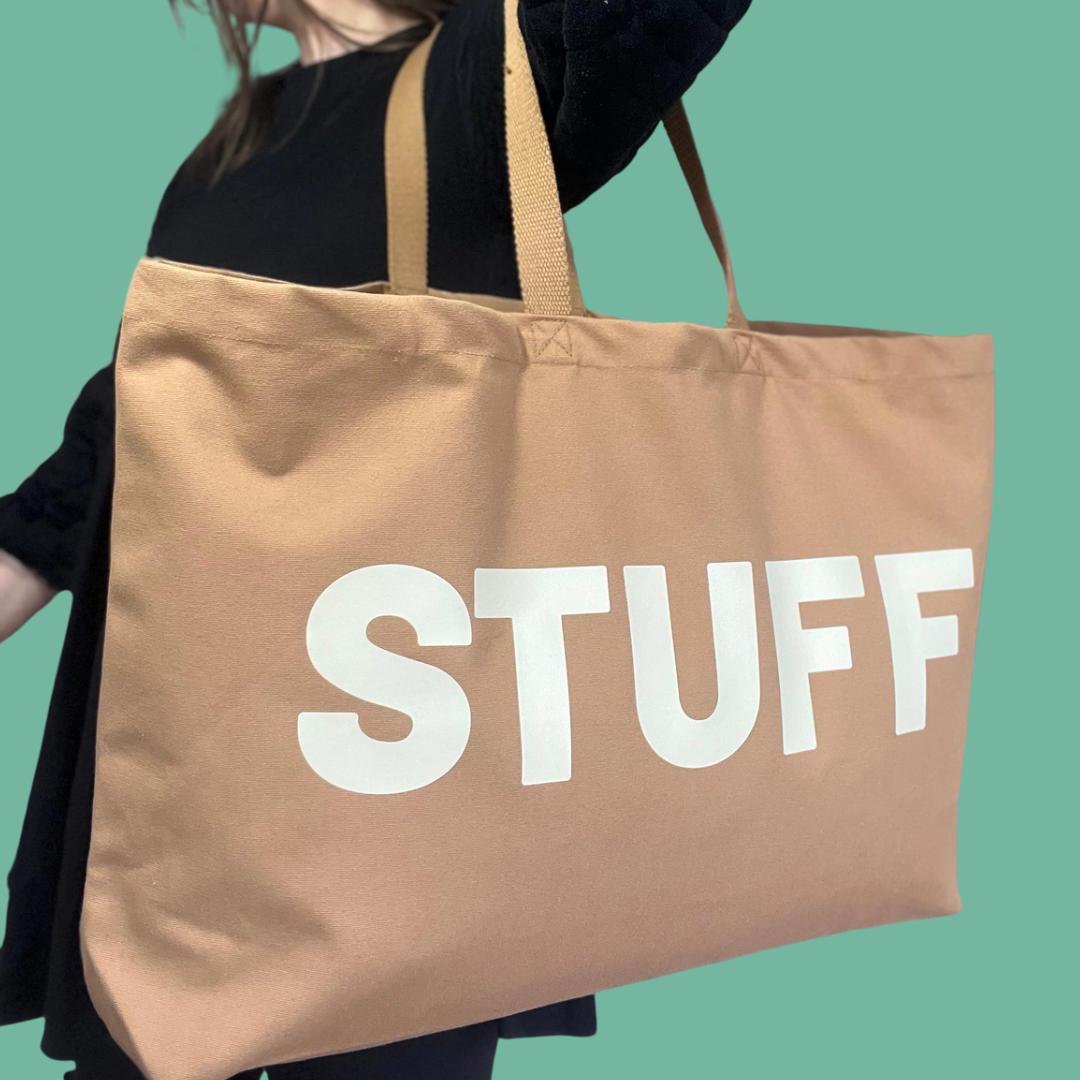 Tan Jumbo STUFF bag