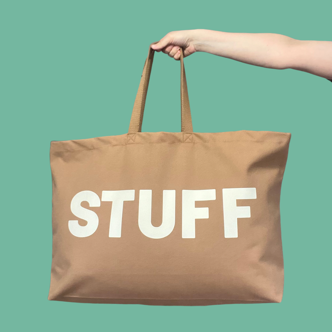 Tan Jumbo STUFF bag