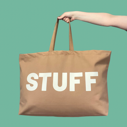 Tan Jumbo STUFF bag