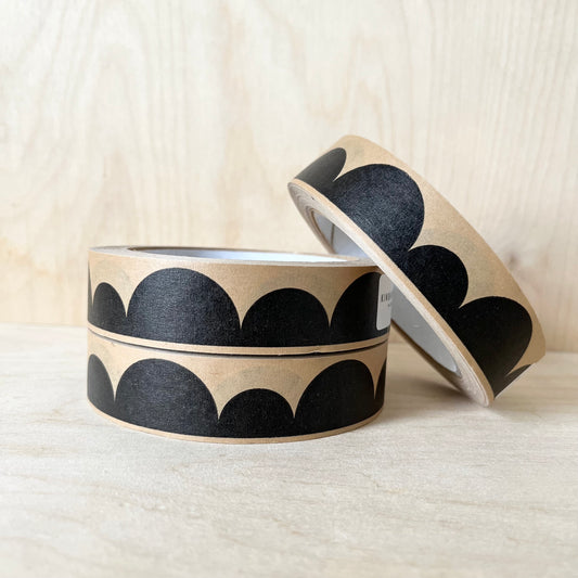 Scallop Print Paper Tape