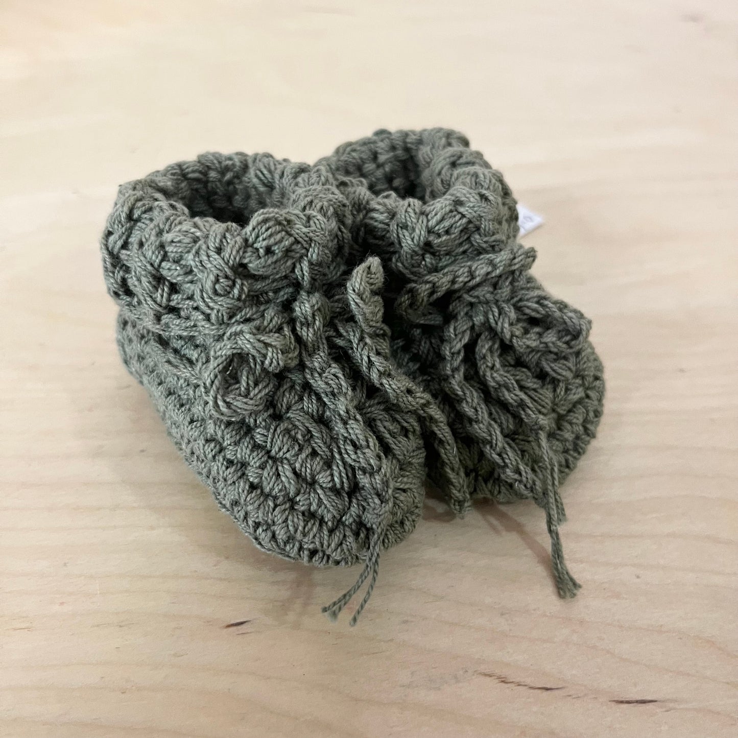 Organic Baby Booties | Sage