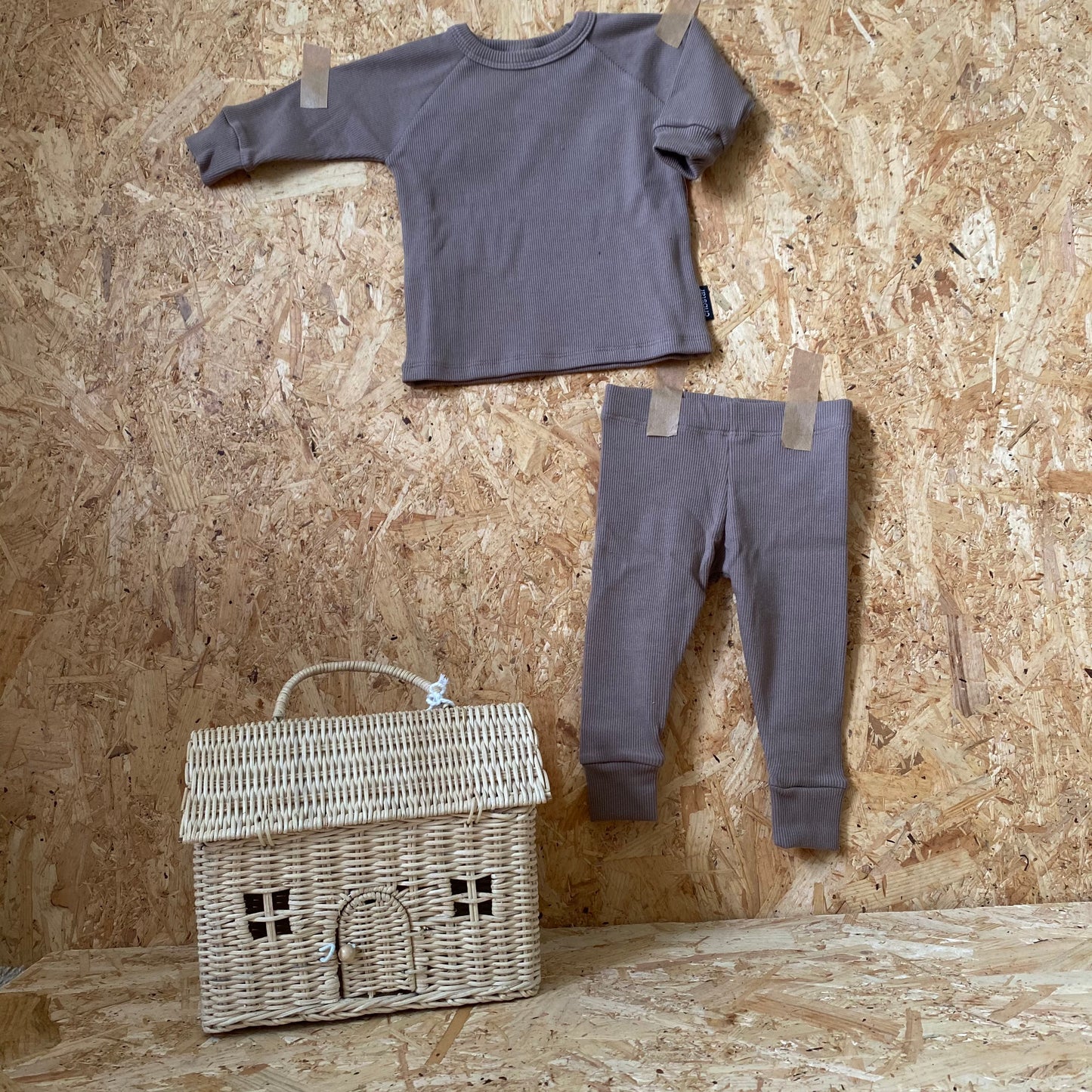 Ribbed Lounge set - Nutmeg