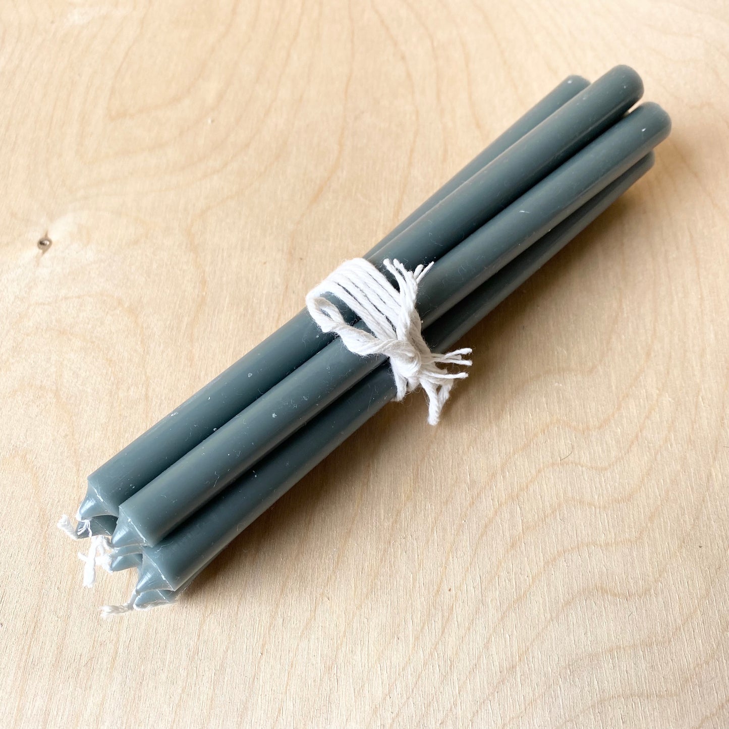 Long Taper Candles | Pack of 7 | Moss Green