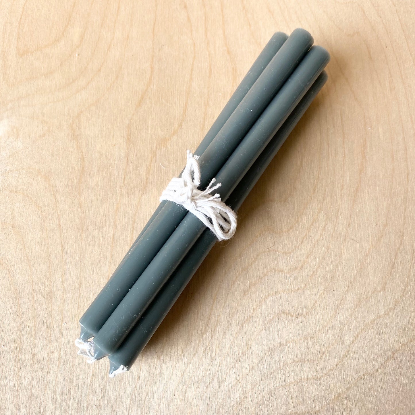 Long Taper Candles | Pack of 7 | Moss Green